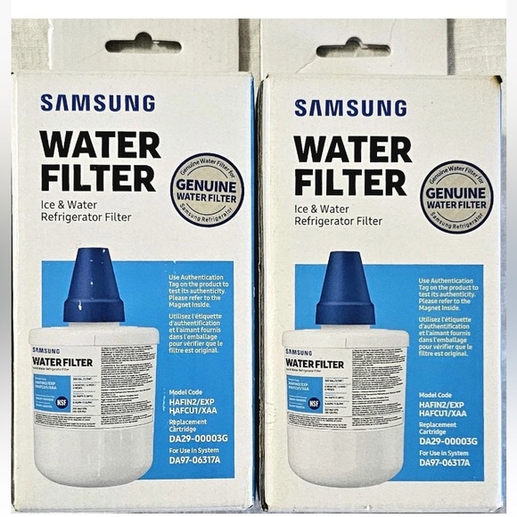💜Bundle of 2GenuineSamsung DA29-00003G Refrigerator Ice&Water Filters OEM HAFIN2 - Picture 1 of 5